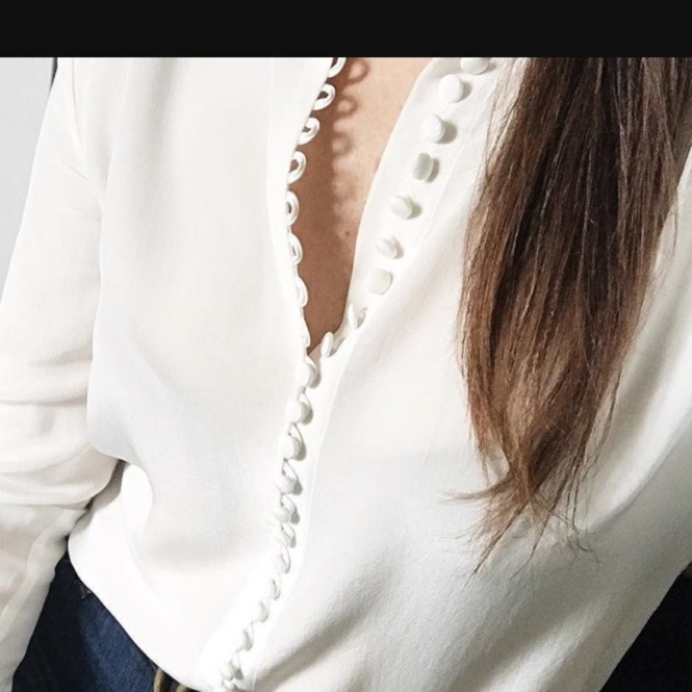 Silk Button-up Shirt 🍃🌸